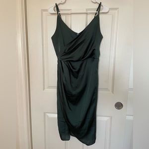 Satin Ruched Dress
